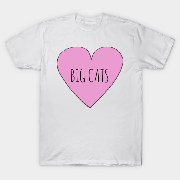 Love Big Cats T-Shirt by wanungara